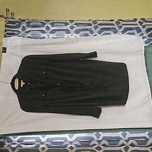 Banana Republic Forest Green, Size 4 Long Sleeve Dress, Button Front, with Belt